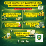 5 Chính Sách Thuế Mới QUAN TRỌNG Nhất Năm 2026 Hộ Kinh Doanh Cần Biết