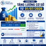 mức lương cơ sở tăng 2530