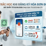 xác thực sinh trắc học khi đăng ký sử dụng hóa đơn điện tử