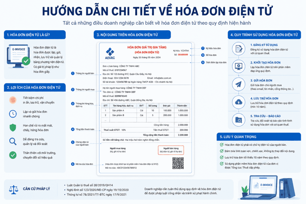 hướng dẫn chi tiết về hóa đơn điện tử 2026 theo nghị định 254